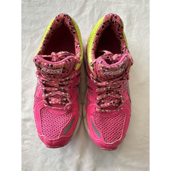 Asics Gel Kayano 21 C459N 3591 Pink Yellow Sz 1.5 Shoes Girls Kid Youth - Picture 6 of 15